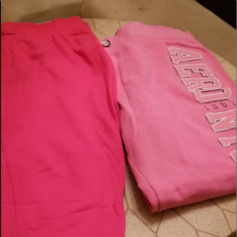 Pink sweat pants